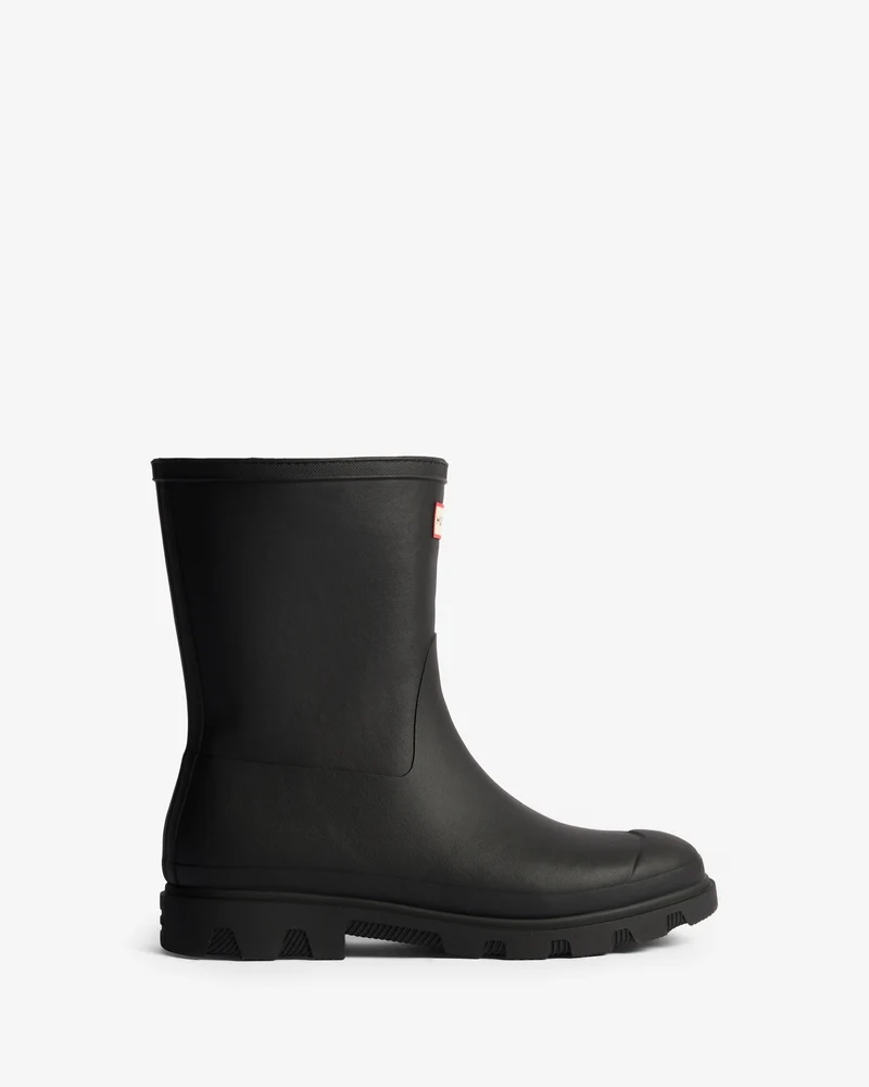 Downpour Short Insulated Wellington Gummistiefel Schwarz (Unisex)