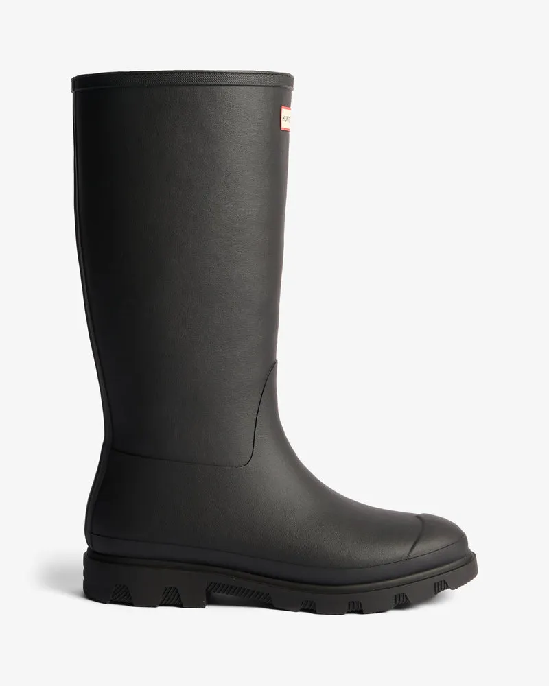 Downpour Tall Insulated Wellington Gummistiefel Schwarz (Unisex)
