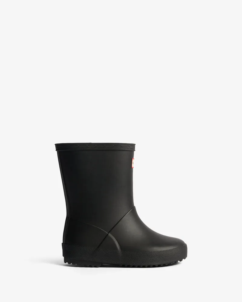 Original Kids First Isolierte Gummistiefel Schwarz Little Kids (18 Monate-8 Jahre)