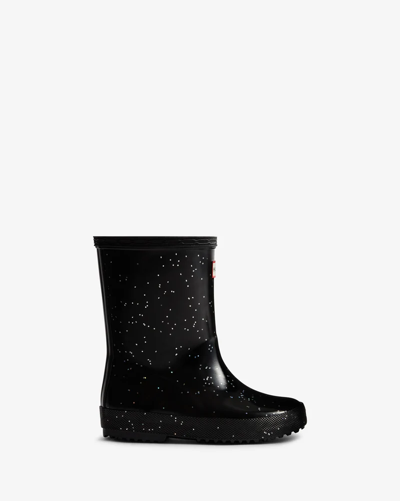 Kids First Riesenglitzer-Gummistiefel Schwarz Little Kids (18 Monate-8 Jahre)