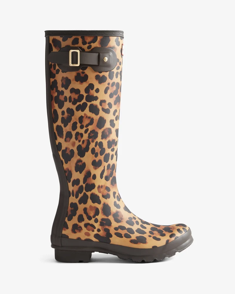 Original Tall Leopard Print Gummistiefel (Damen)