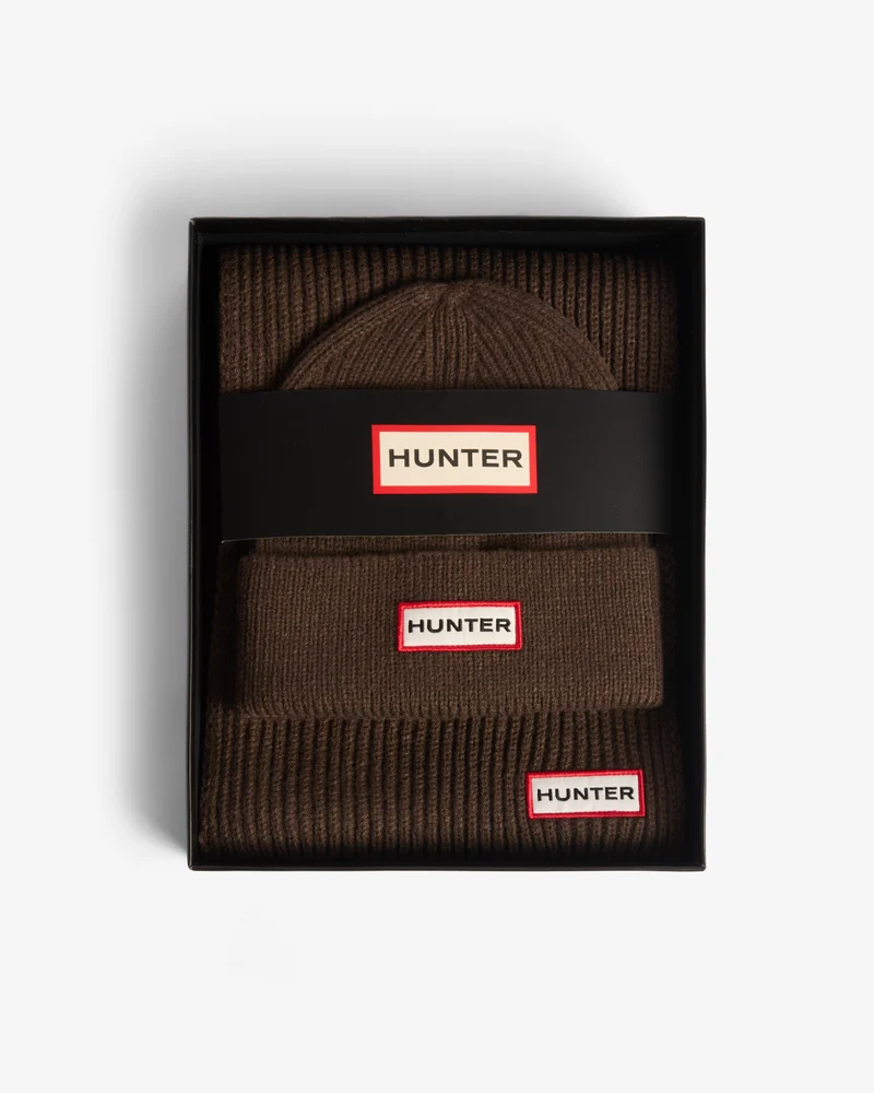 Jura Cuff Mütze/Schal Box Set Braun (Unisex)