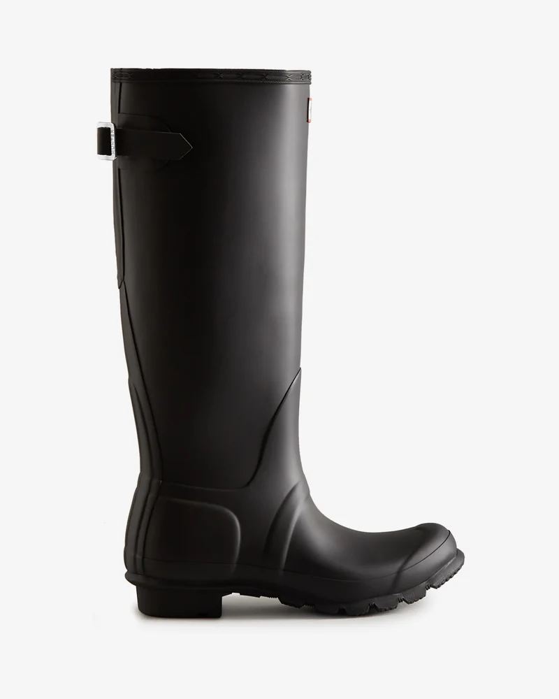 Tall Back Adjustable Wellington Gummistiefel Schwarz (Damen)