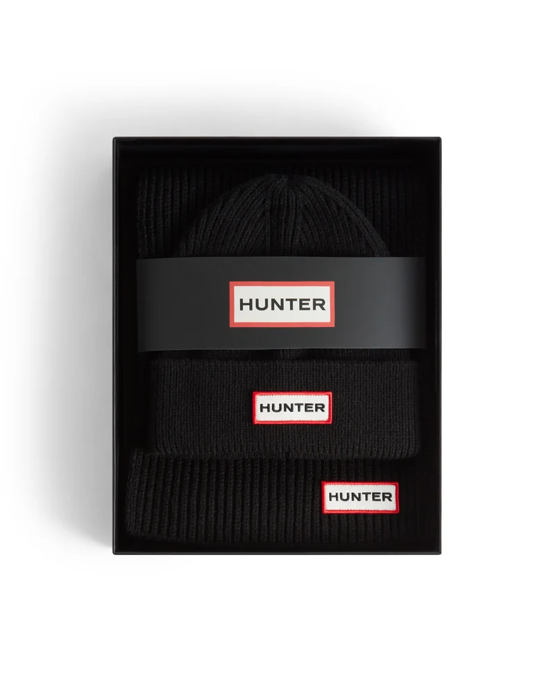 Jura Mütze/Schal Box Set Schwarz (Unisex)