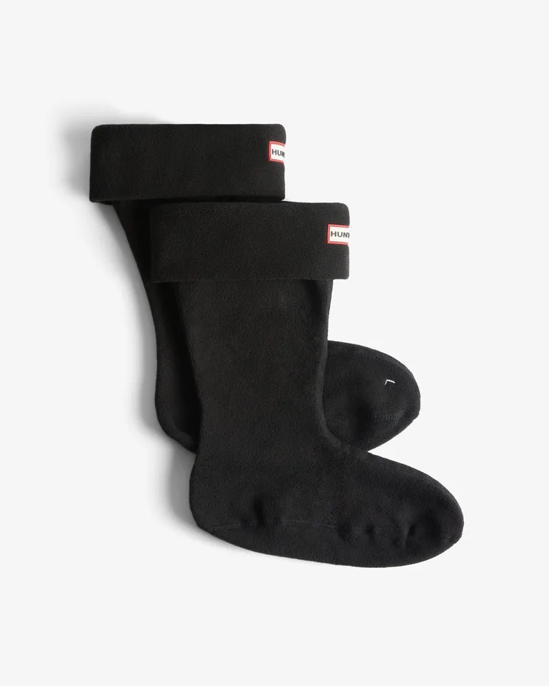 Recycled Downpour Fleece Short Stiefelsocken Schwarz (Unisex)