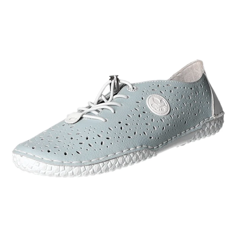Rieker Slipper/Kletthalbschuh luftdurchlässig (durchbrochenes/geflochtenes Obermaterial)