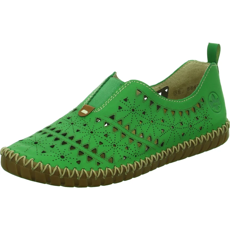 Rieker Slipper/Kletthalbschuh luftdurchlässig (durchbrochenes/geflochtenes Obermaterial)