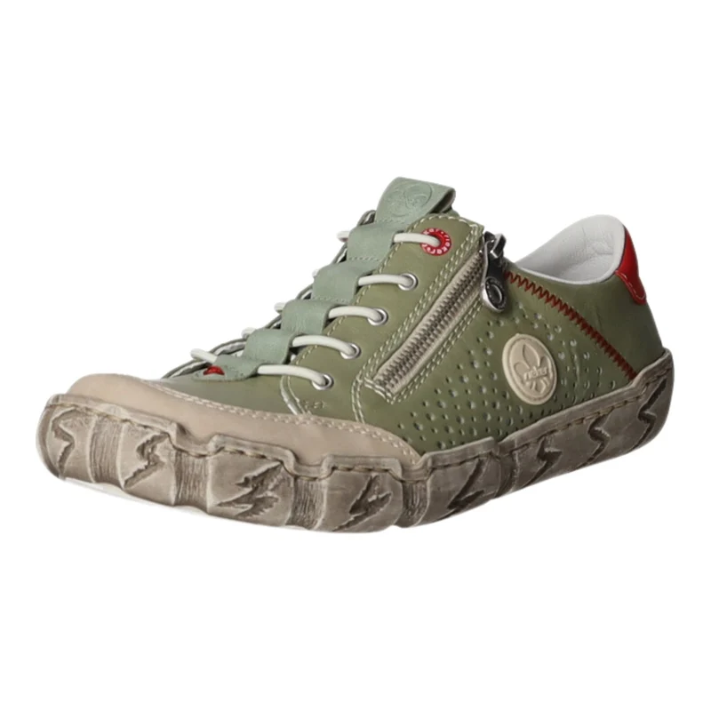 Rieker Slipper/Kletthalbschuh luftdurchlässig (durchbrochenes/geflochtenes Obermaterial)