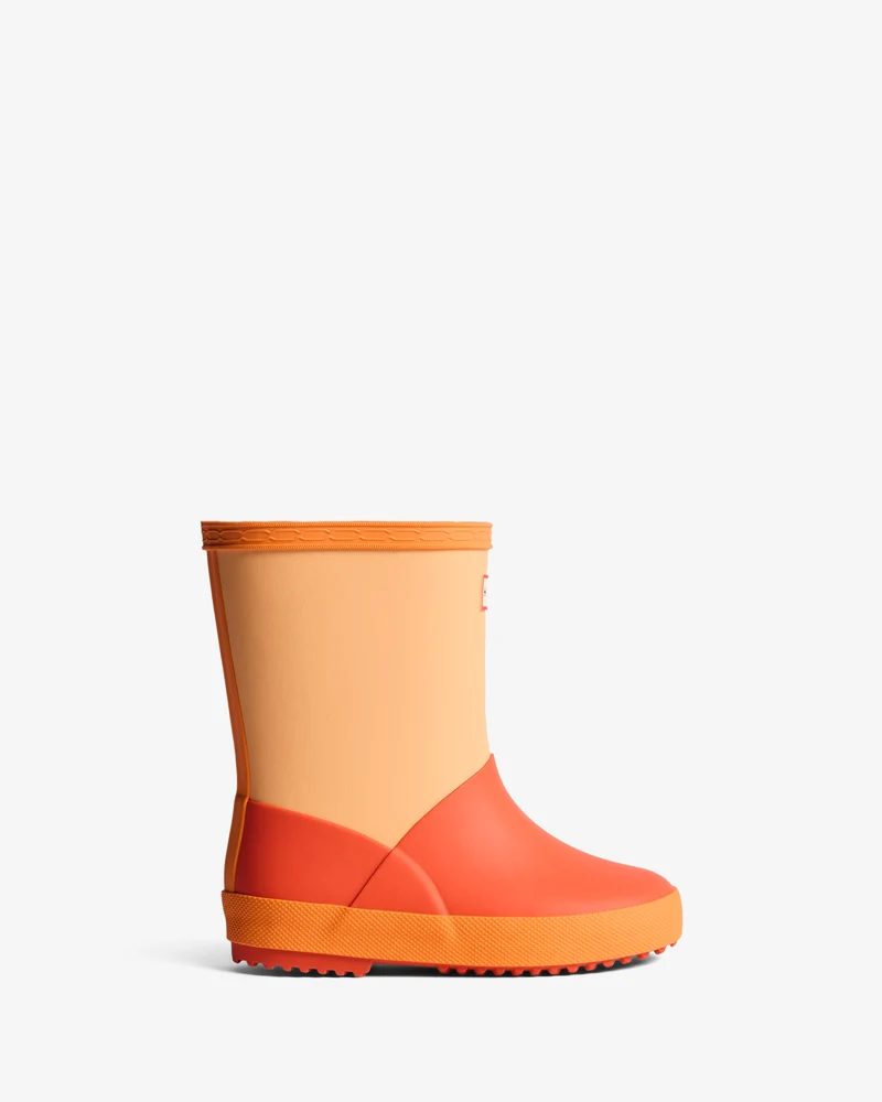 Original Kids First Colour Block Isolierte Gummistiefel Orange Little Kids (18 Monate-8 Jahre)