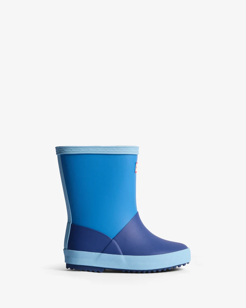 Original Kids First Colour Block Isolierte Gummistiefel in Blau (18 Monate-8 Jahre)