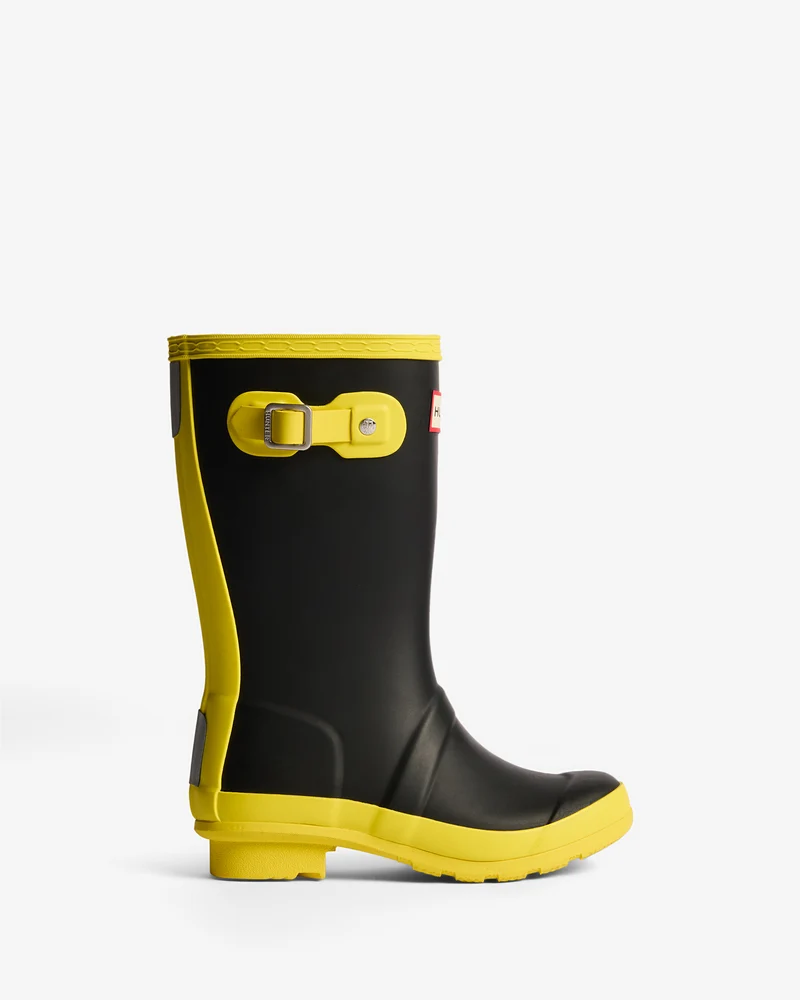 Original Wellington Gummistiefel Schwarz/Gelb Big Kids (5-11 Years)