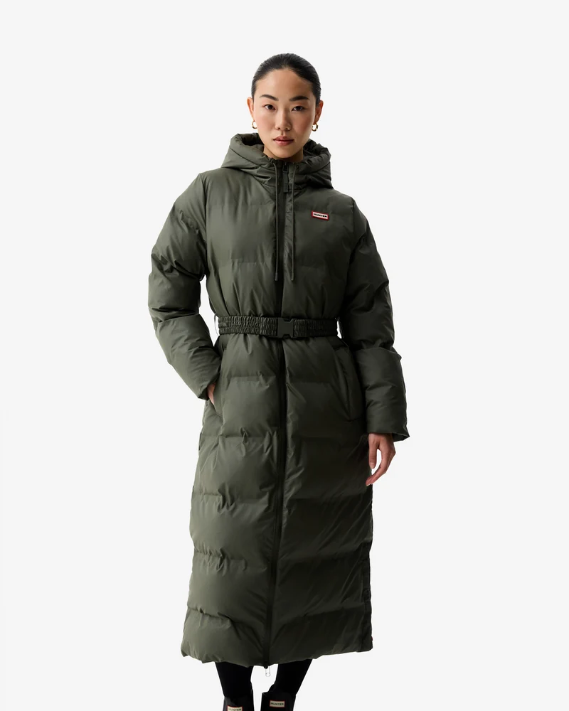 Elements Hutchison PU Sonic Welded Long Steppjacke Grün (Damen)
