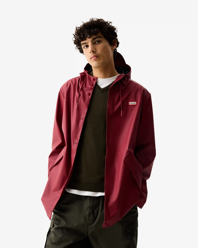 Downpour Jo PU Regenparka Jacke Rot (Herren)