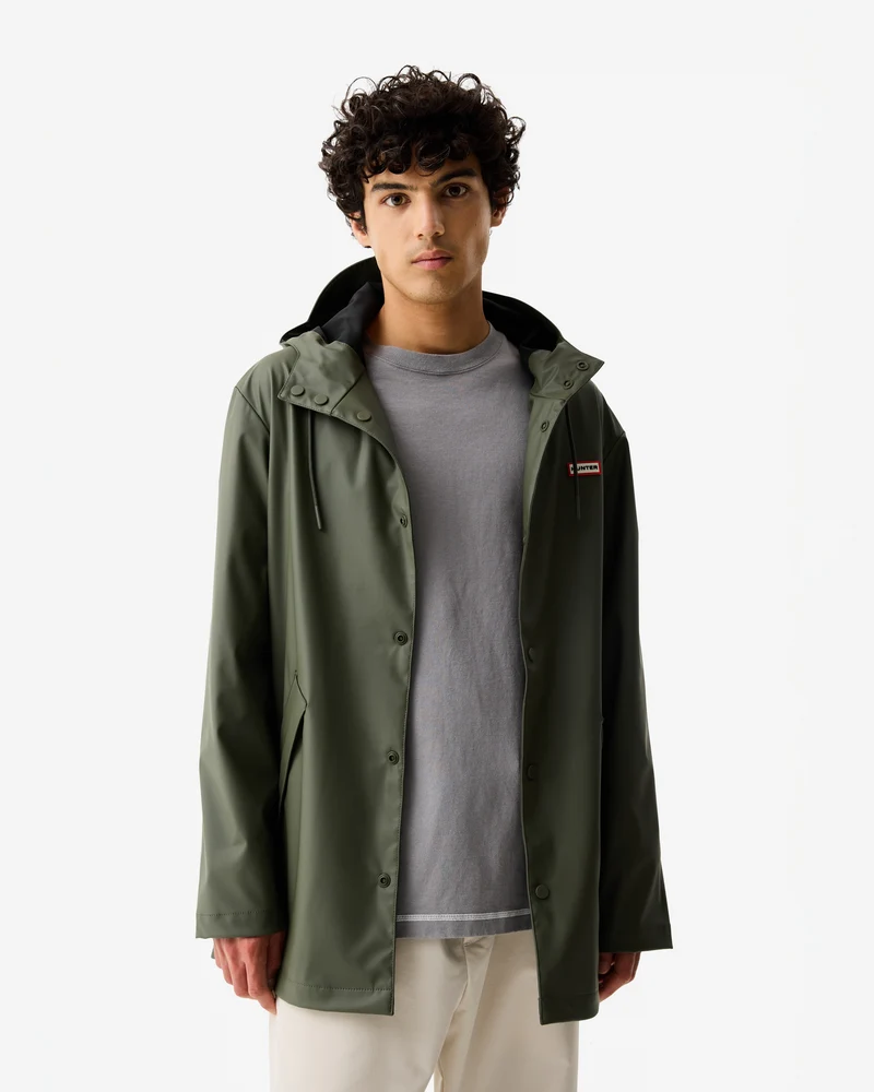Downpour Jo PU Regenparka Jacke Grün (Unisex)