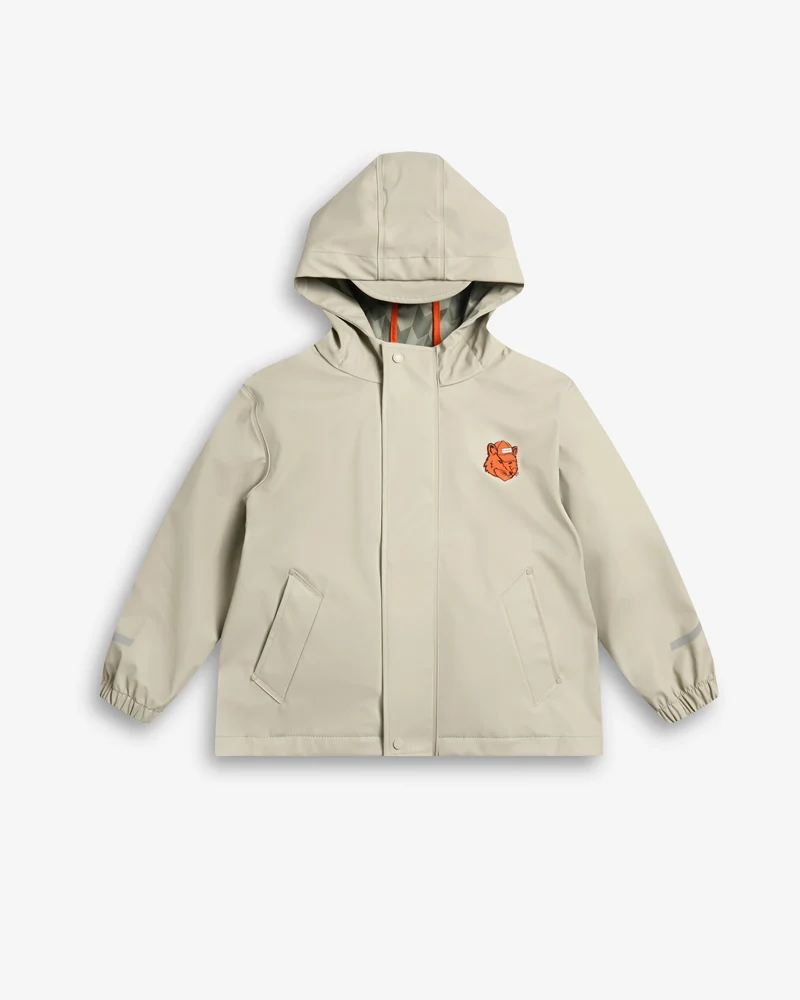 MAISON KITSUNÉ X HUNTER Waterproof Regenjacke Beige Kids