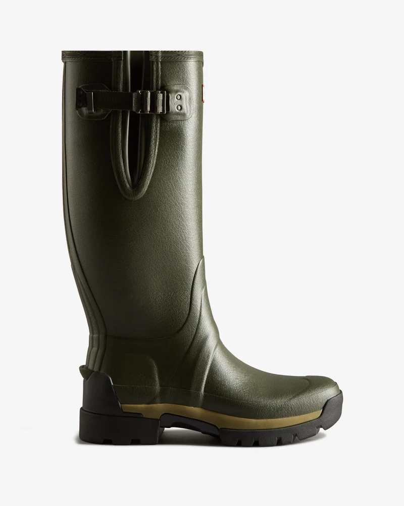 Balmoral Tall Side Adjustable Commando Sole Gummistiefel Olivgrün (Herren)