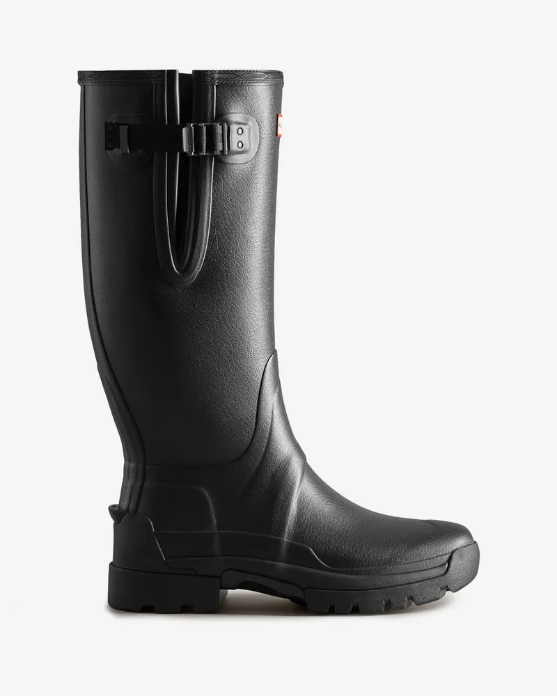 Balmoral Tall Side Adjustable Commando Sole Gummistiefel Schwarz (Herren)