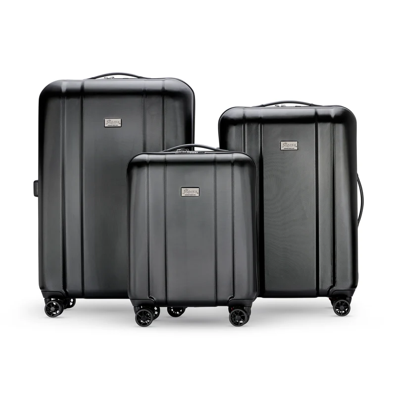 Reisekoffer Set 3 teilig - schwarz