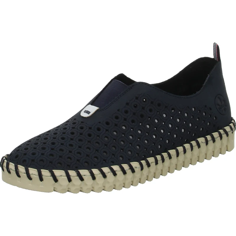 Rieker Slipper/Kletthalbschuh luftdurchlässig (durchbrochenes/geflochtenes Obermaterial)
