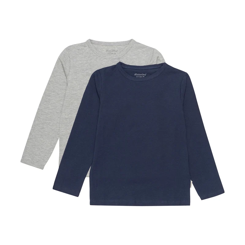 2er-Set: Langarm-Shirts Mørkskip