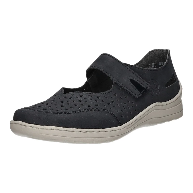 Rieker Slipper/Kletthalbschuh luftdurchlässig (durchbrochenes/geflochtenes Obermaterial)
