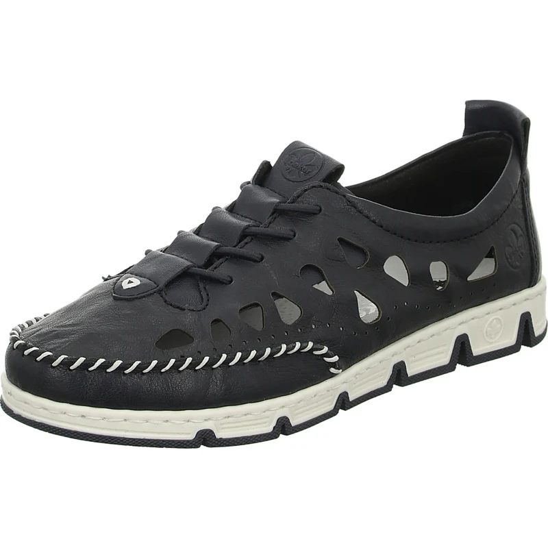 Rieker Slipper/Kletthalbschuh luftdurchlässig (durchbrochenes/geflochtenes Obermaterial)