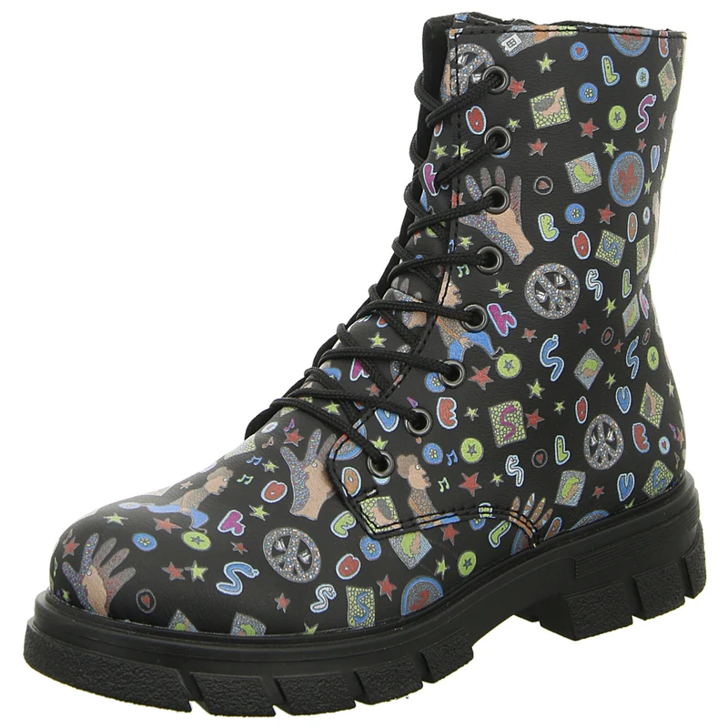 Rieker Schnürstiefelette Warmfutter bis 35mm Absatz (casual)