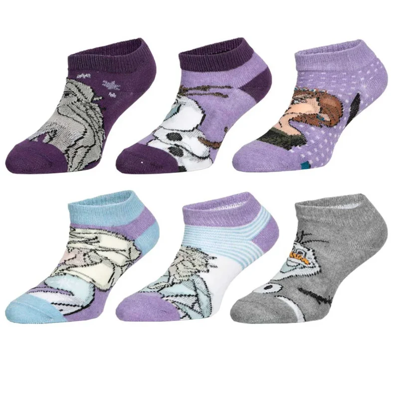 Disney Die Eiskönigin 6-er Pack Kinder Mädchen kurze Socken
