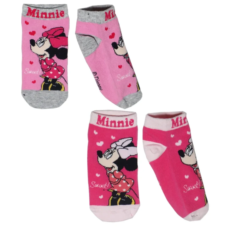 Disney Minnie Maus Sneaker Socken 2er Pack