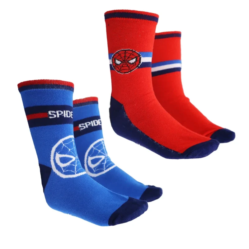 Marvel Spiderman lange Kinder Socken 2er Pack