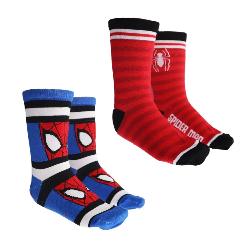 Marvel Spiderman lange Kinder Socken 2er Pack