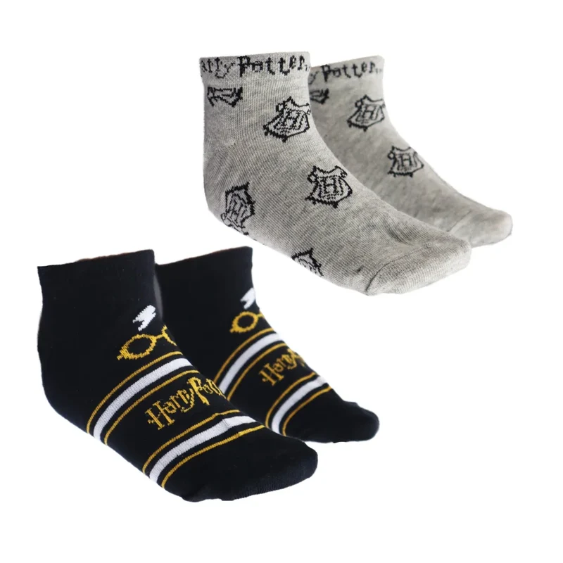 Harry Potter Hogwarts kurze Sneaker Kinder Socken 2er Pack