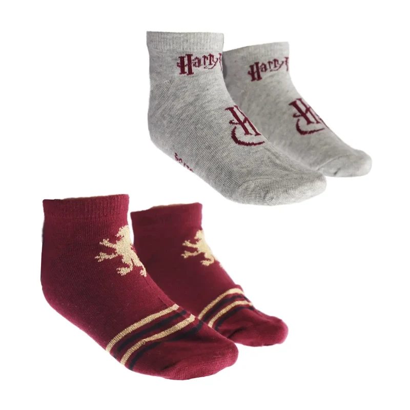 Harry Potter Hogwarts kurze Sneaker Kinder Socken 2er Pack