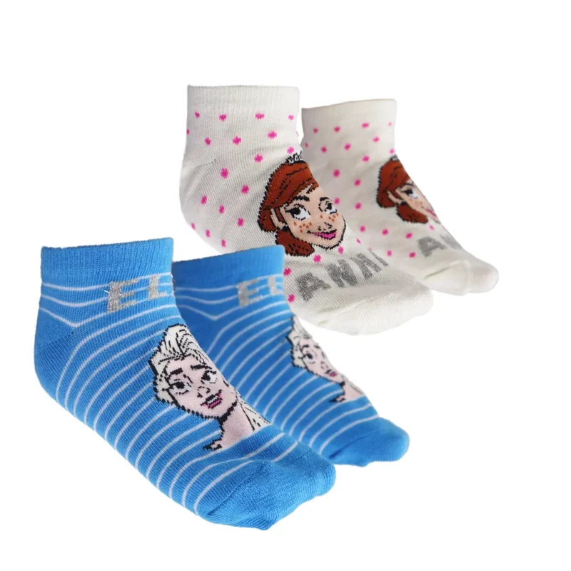 Disney Die Eiskönigin Elsa Anna Mädchen Kinder kurze Socken im 2er Pack