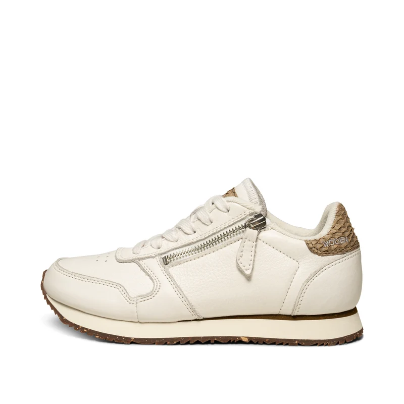 Ydun Leather Zipper - Blanc de Blanc