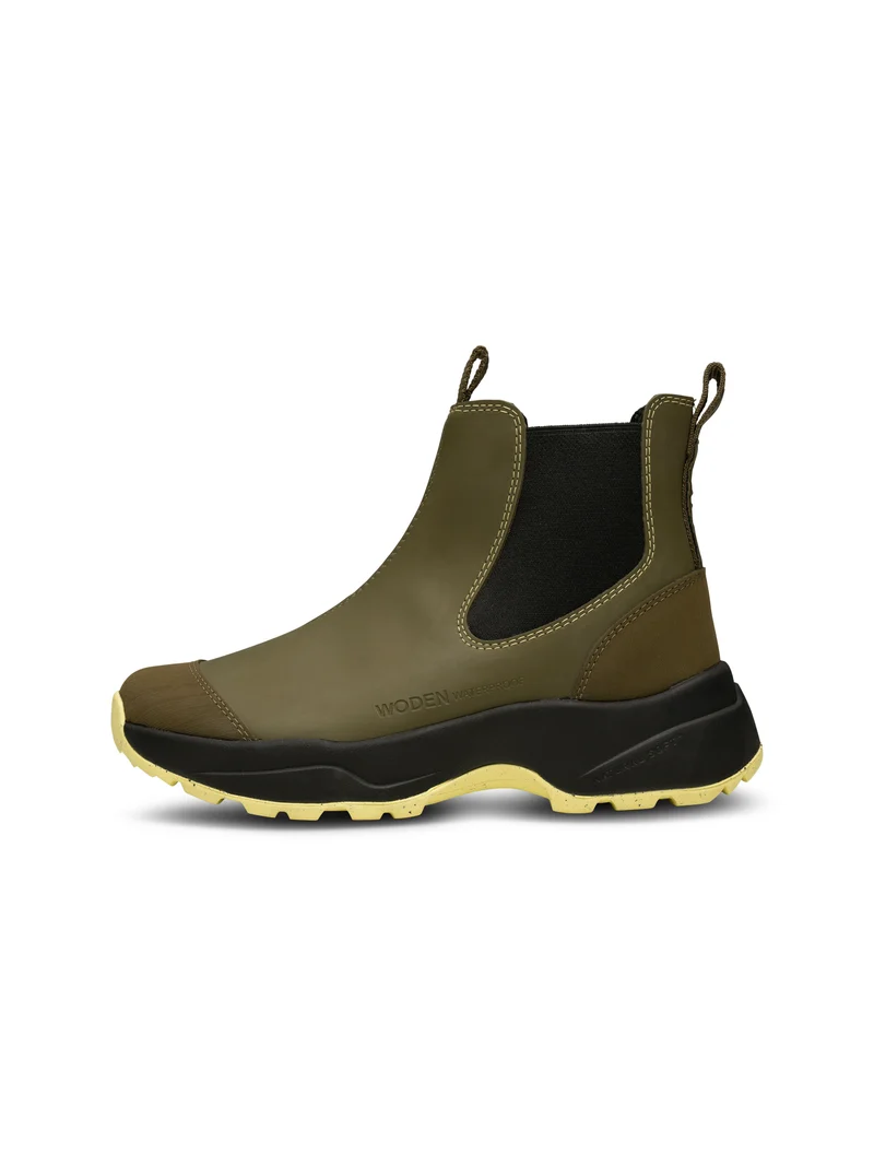 Siri Waterproof - Dark Olive/Pale Lime
