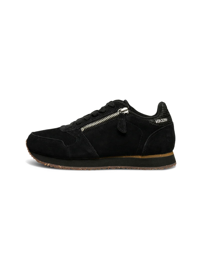 Ydun Suede Zipper - Black