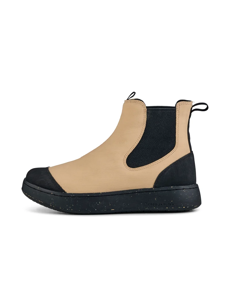 Magda Rubber Boot - Black/Beige