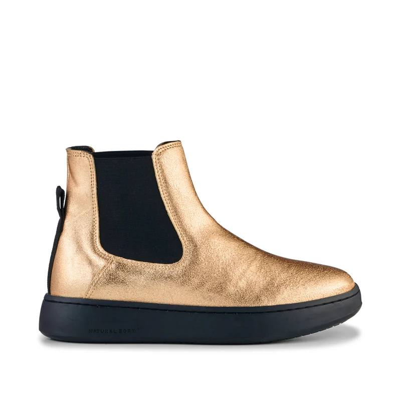 Hannah Metallic Leather - Gold
