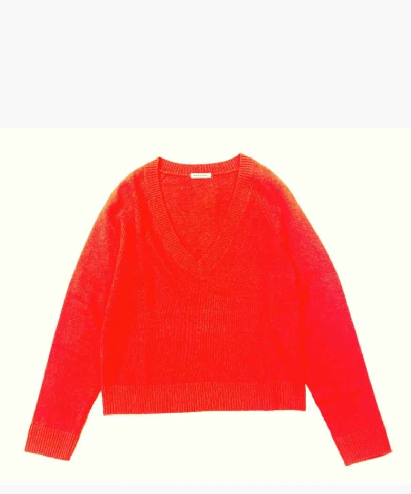 Neonorange Kaschmirpullover für Damen – Eleganz und Komfort vereint