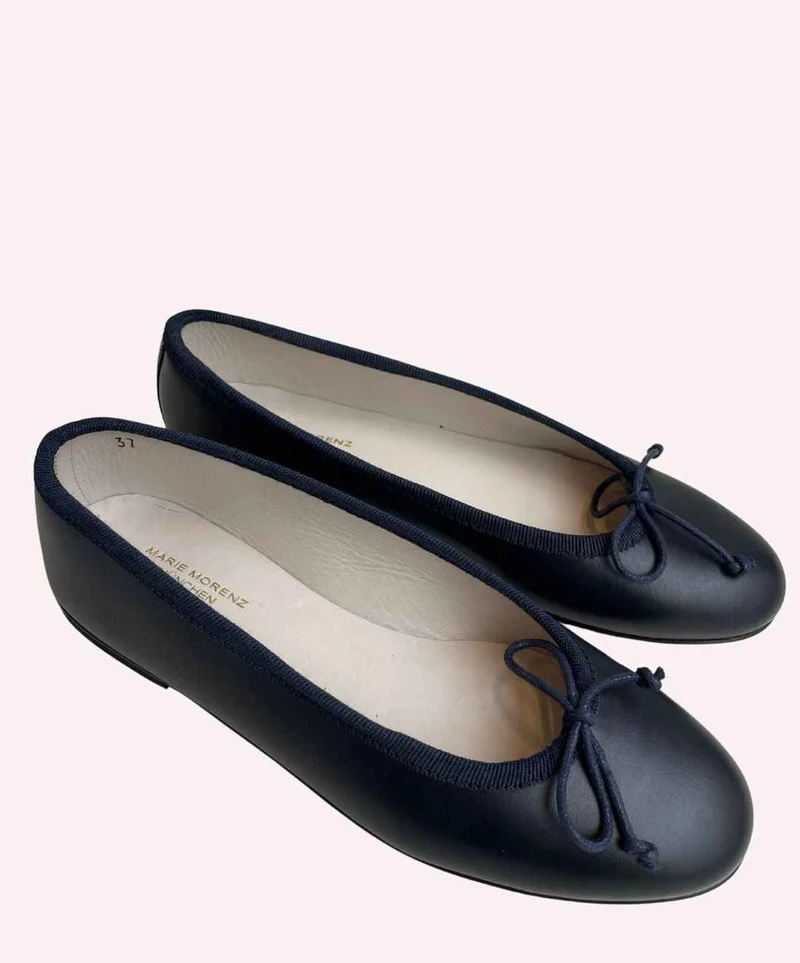Marie Morenz Ballerina Marine – Eleganz in Tiefblau für Jeden Tag