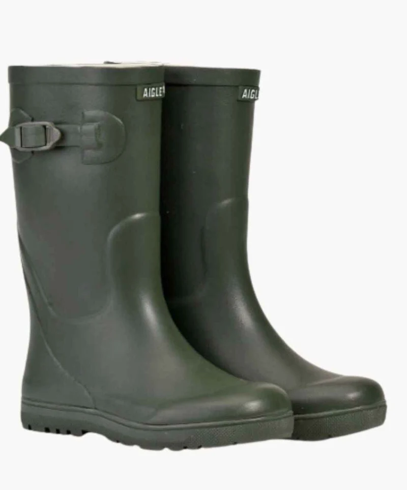 Aigle Gummistiefel Woody Pop Khaki – Idealer Schutz für Ihre Outdoor-Abenteuer und stilvoller Begleiter