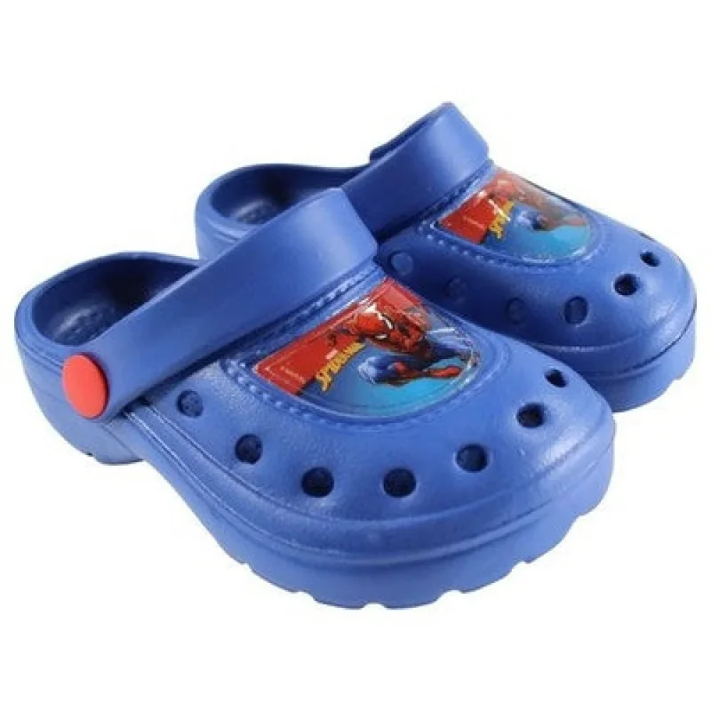 Spider-Man Kinder Jungen Clogs Badeschuhe Gr. 22 bis 33 Blau