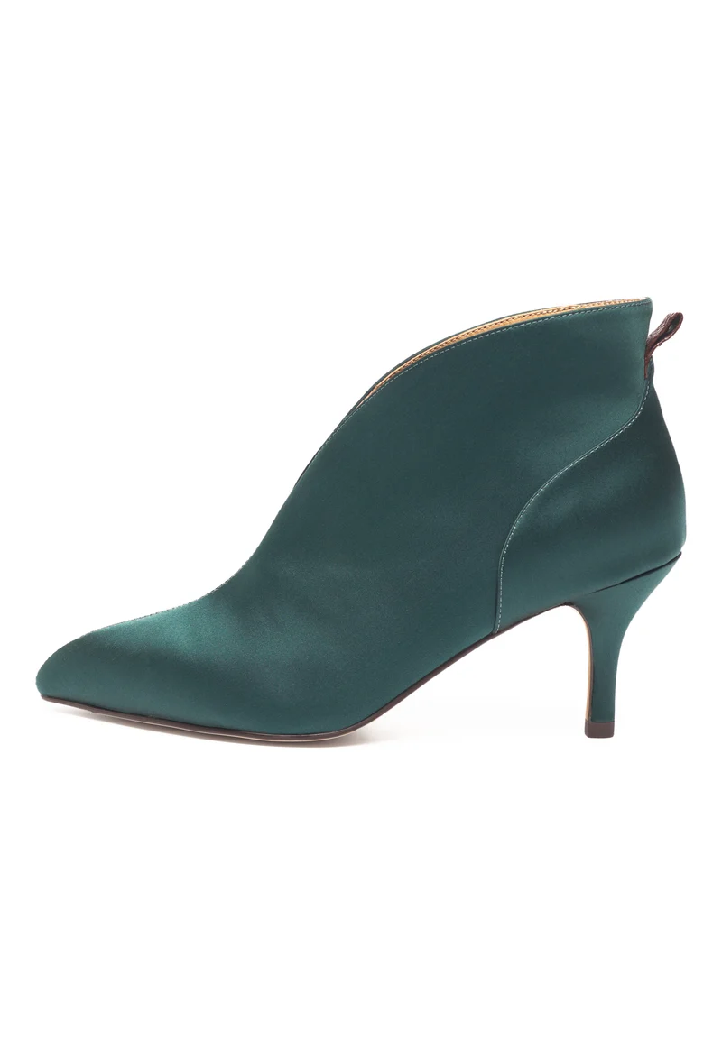 Valentine Low Cut Satin - Dark Forest