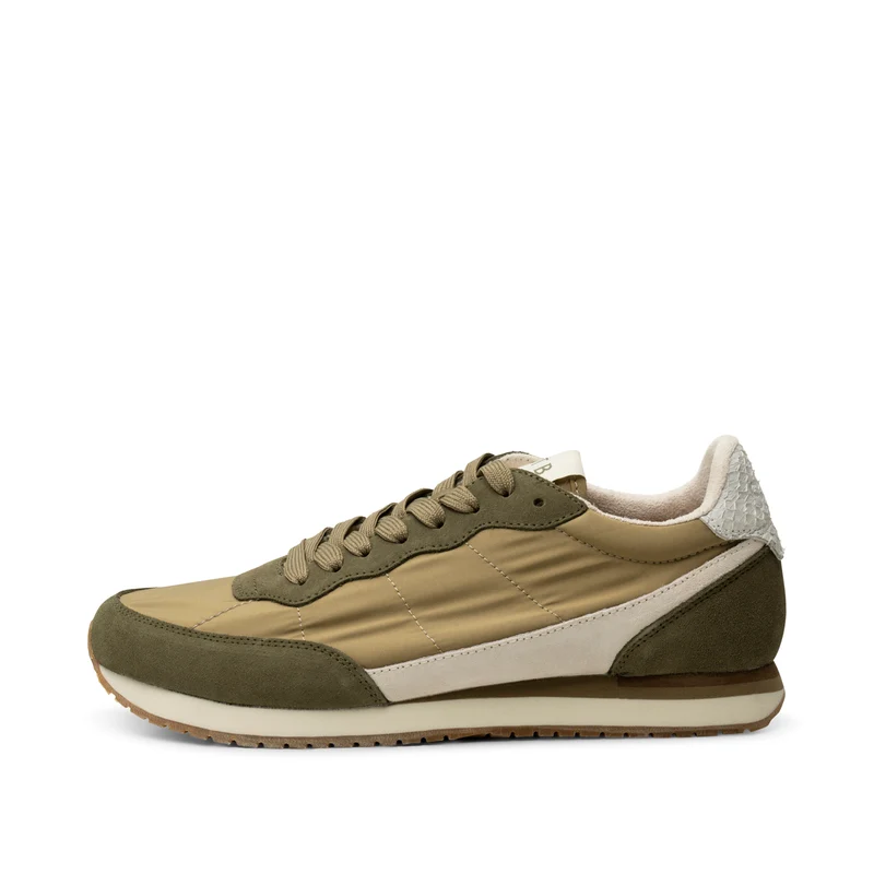 Jansen retro sneaker textile - Khaki