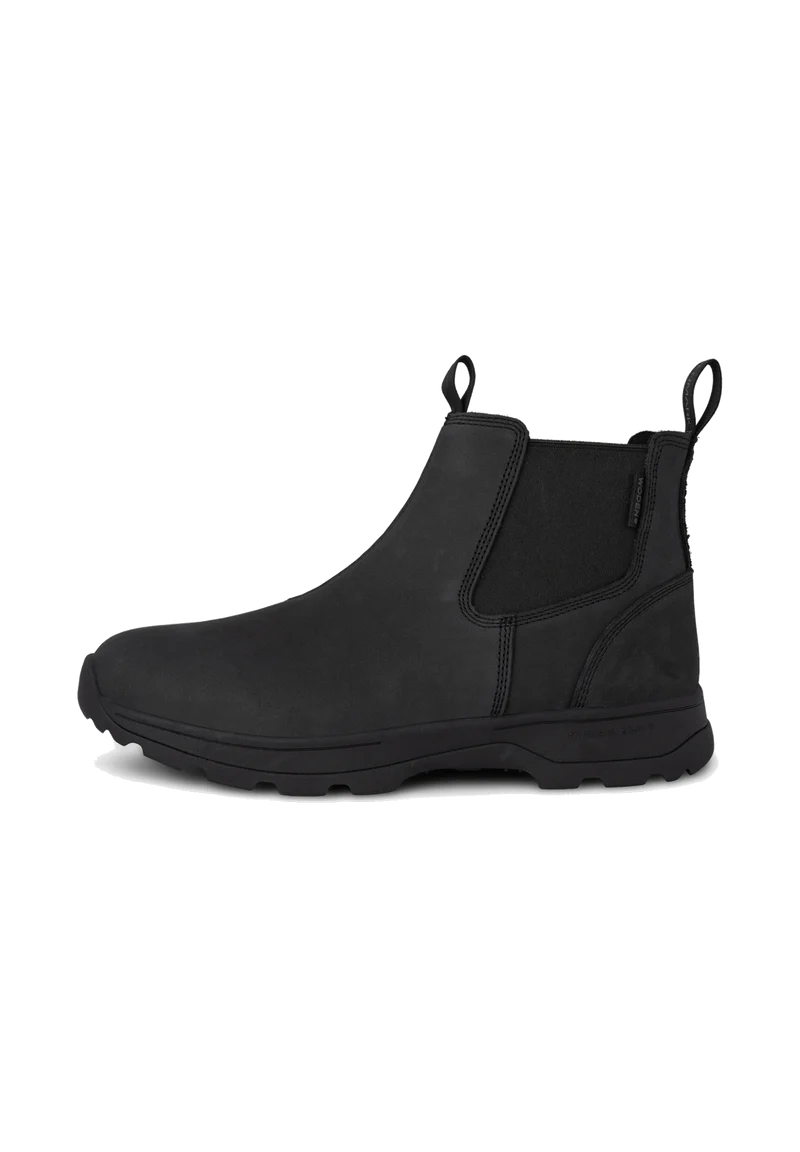 Svend Leather Waterproof - Black