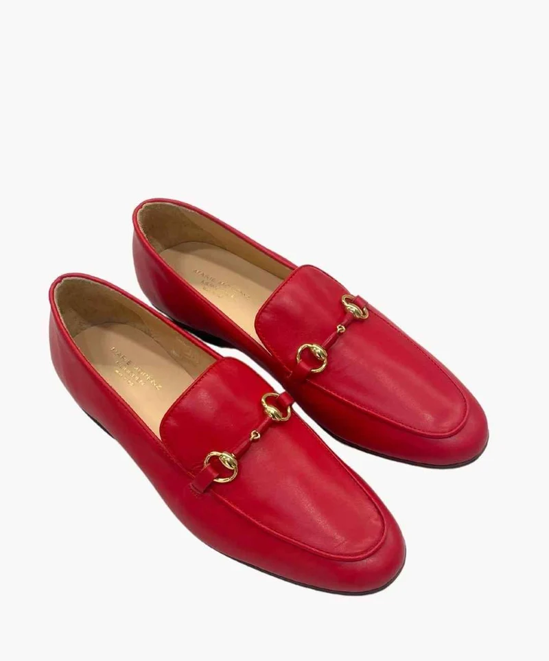 Marie Morenz Loafer Rot NEU