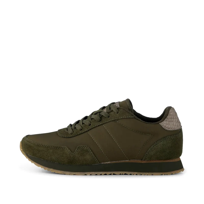 Nora III Leather - Dark Olive