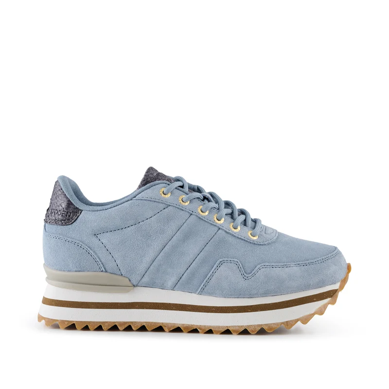 Nora III Suede Plateau - Dusty Blue