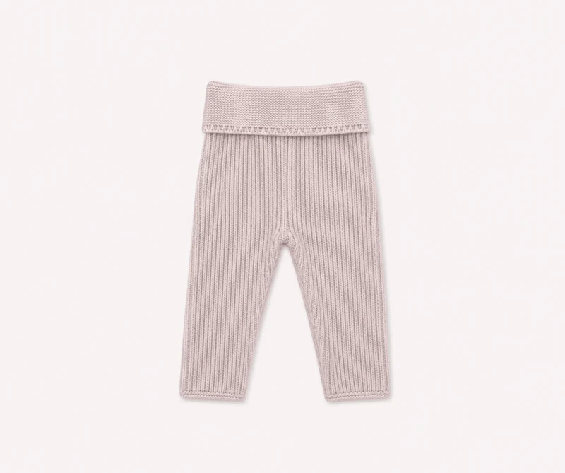 Marie Morenz babyhose Rosewood Rippe Merinowolle